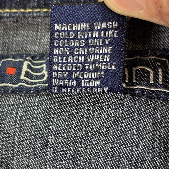 Baccini Women's XL Denim Jean‎ Jacket Classic Blue Button Front Stretch Pockets - Picture 6 of 7